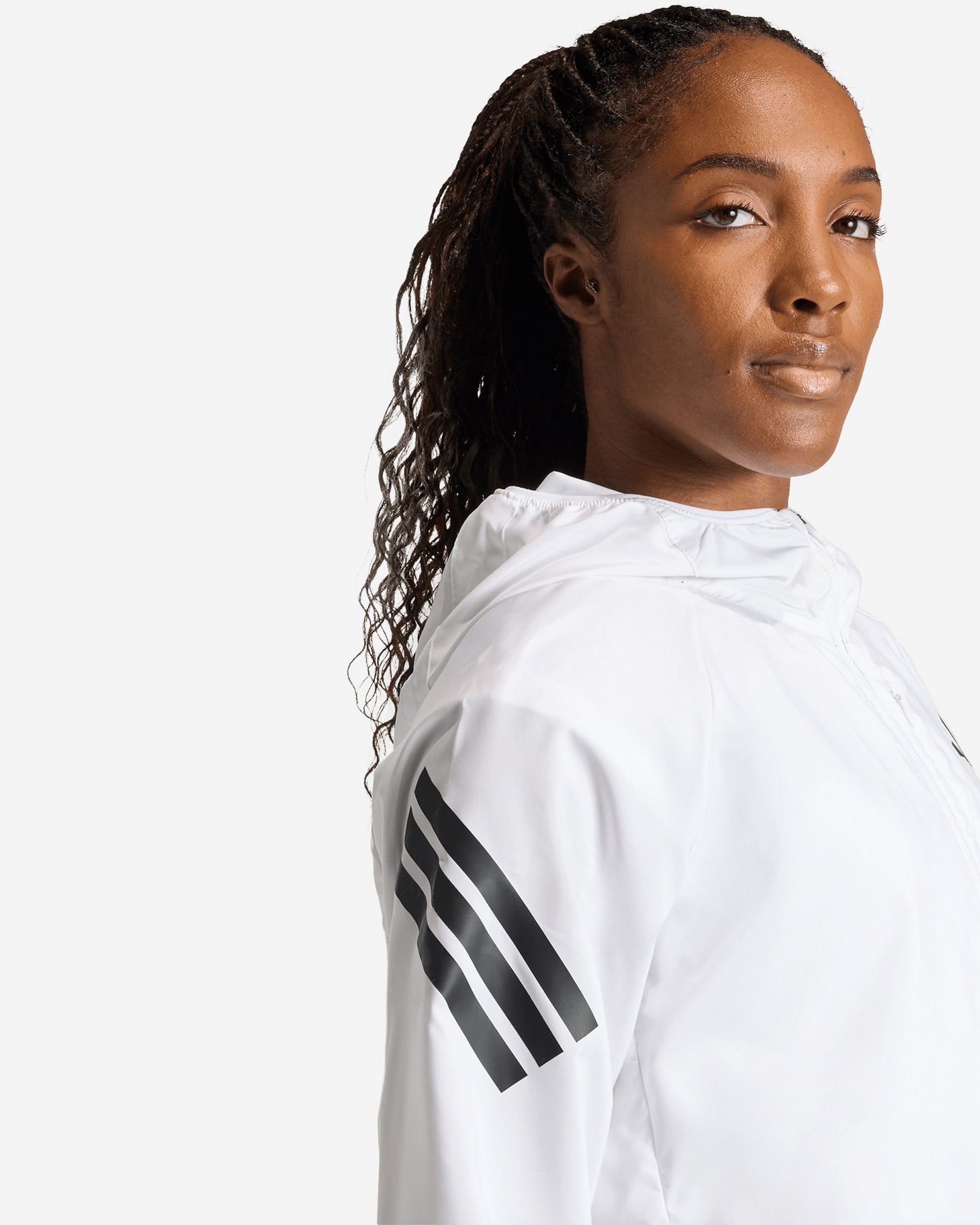 Giacca running ADIDAS ADI365 ICONIC W - Bianco - 4 | Cisalfa Sport