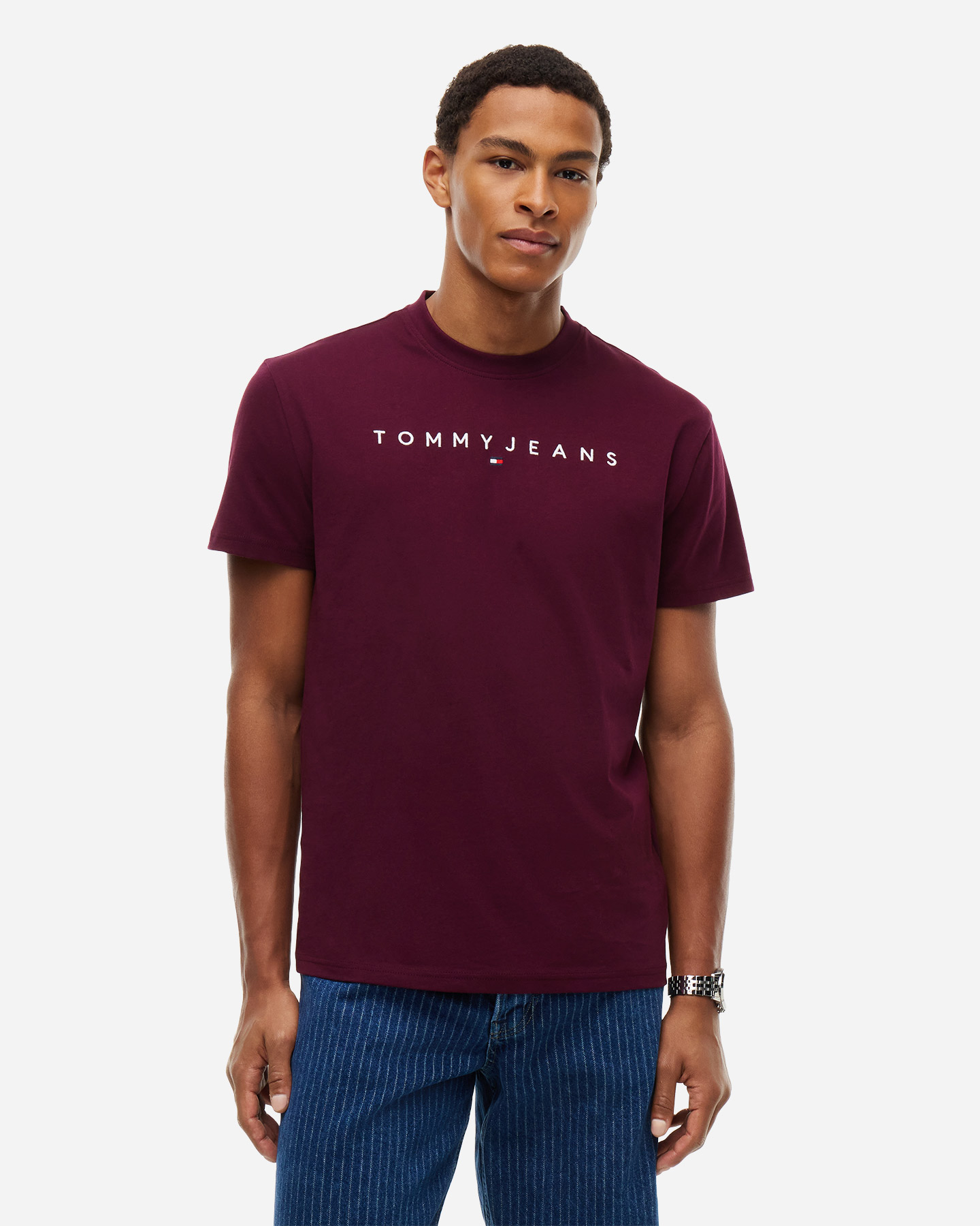 T-shirt TOMMY HILFIGER LINEAR LOGO M - Rosso - 1 | Cisalfa Sport