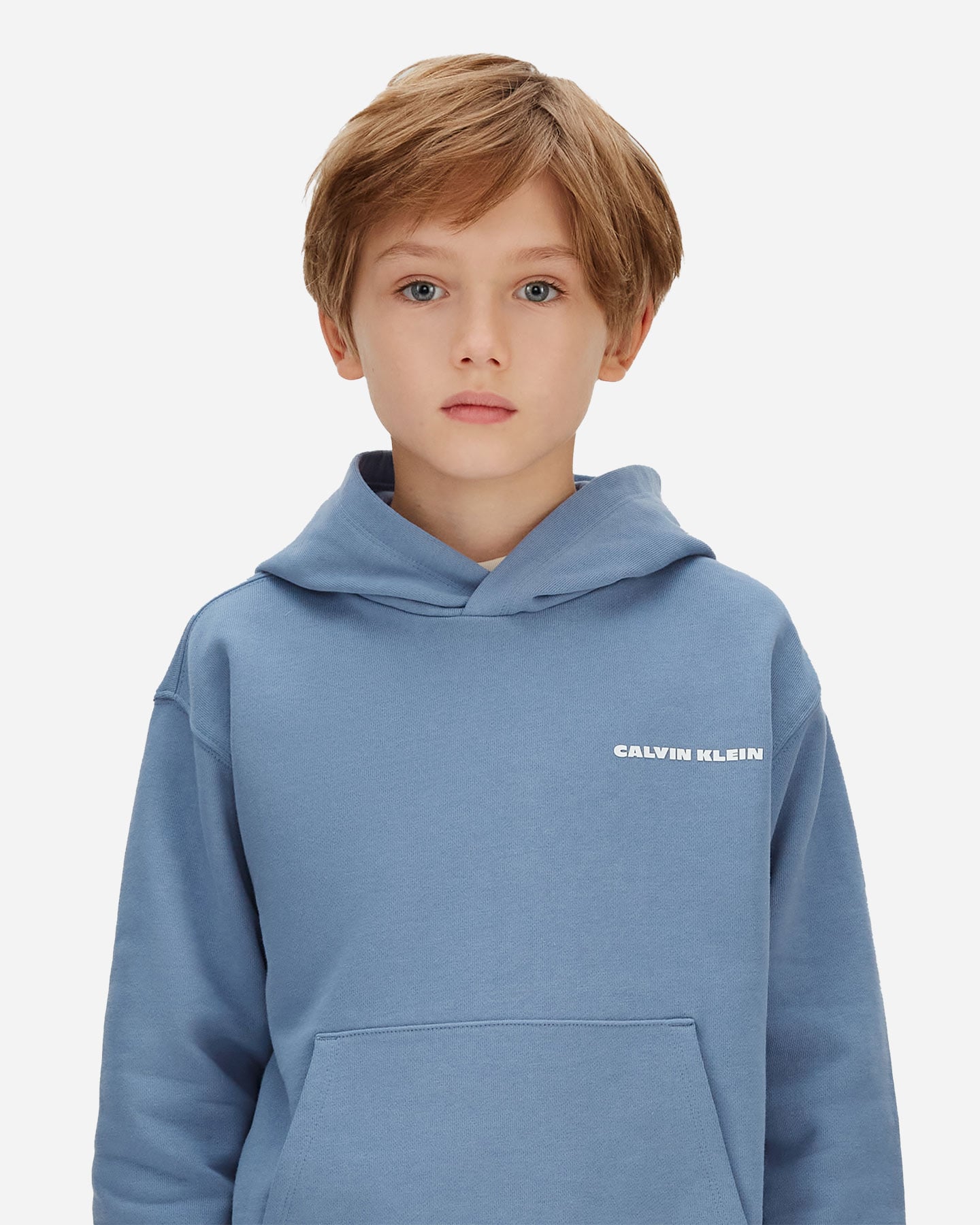 Felpa CALVIN KLEIN JEANS BASIC JR - Blu - 5 | Cisalfa Sport