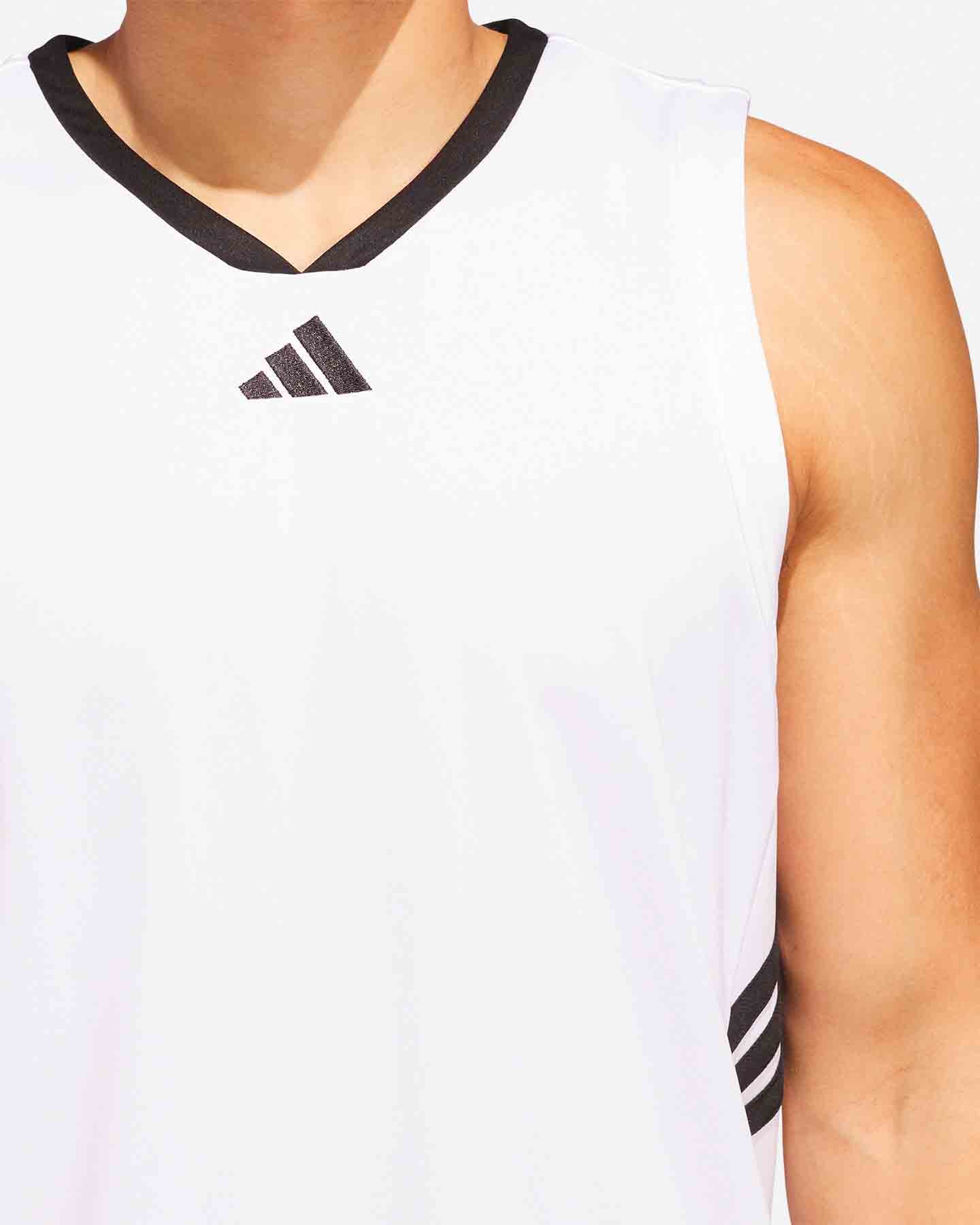 Maglia basket ADIDAS LEGENDS BADGE OF SPORT M - Bianco - 4 | Cisalfa Sport
