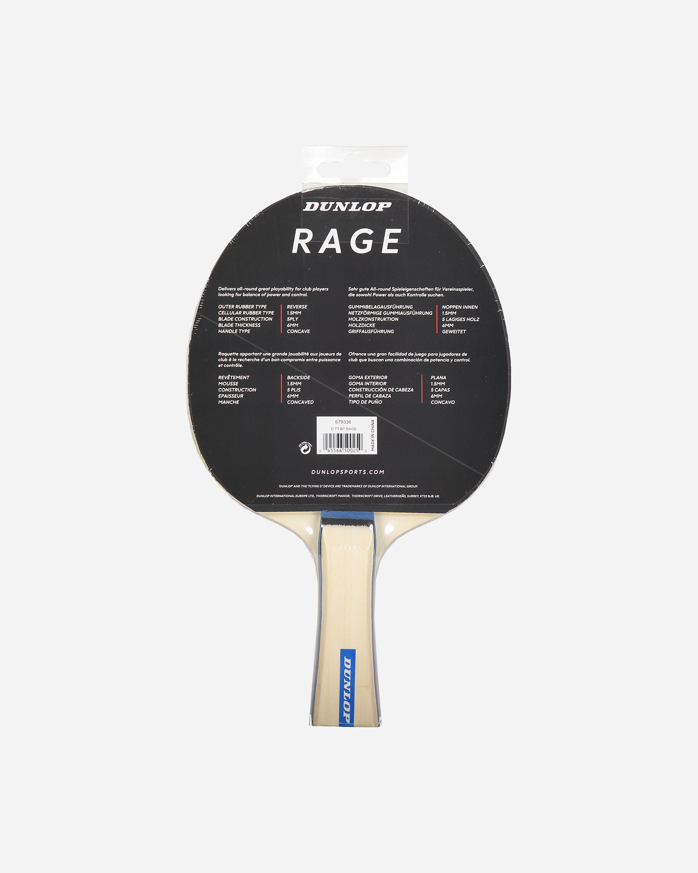 Accessorio ping pong DUNLOP PING PONG RAGE - Color mix - 2 | Cisalfa Sport
