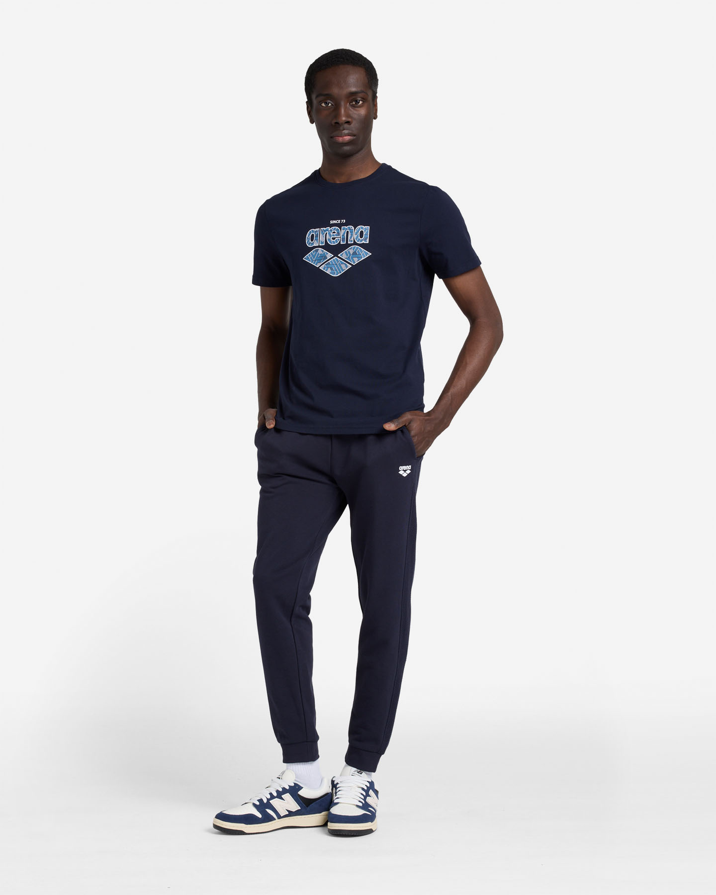 T-shirt ARENA ATHLETIC ESSENTIAL M - Blu Navy - 4 | Cisalfa Sport