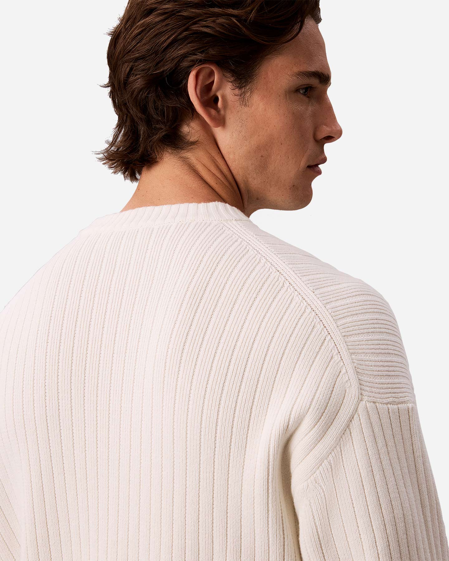 Maglione CALVIN KLEIN JEANS VERTICAL M - Beige - 5 | Cisalfa Sport
