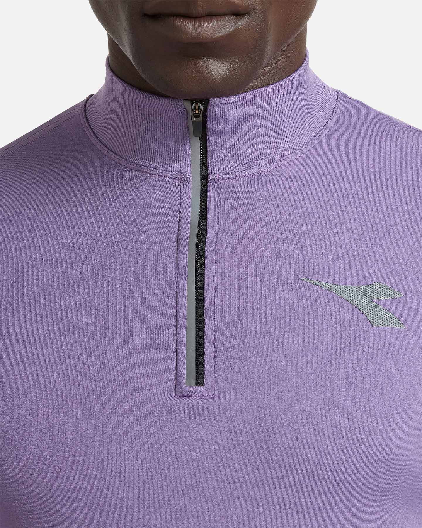 Maglia running DIADORA STRATOUNO M - Viola - 4 | Cisalfa Sport