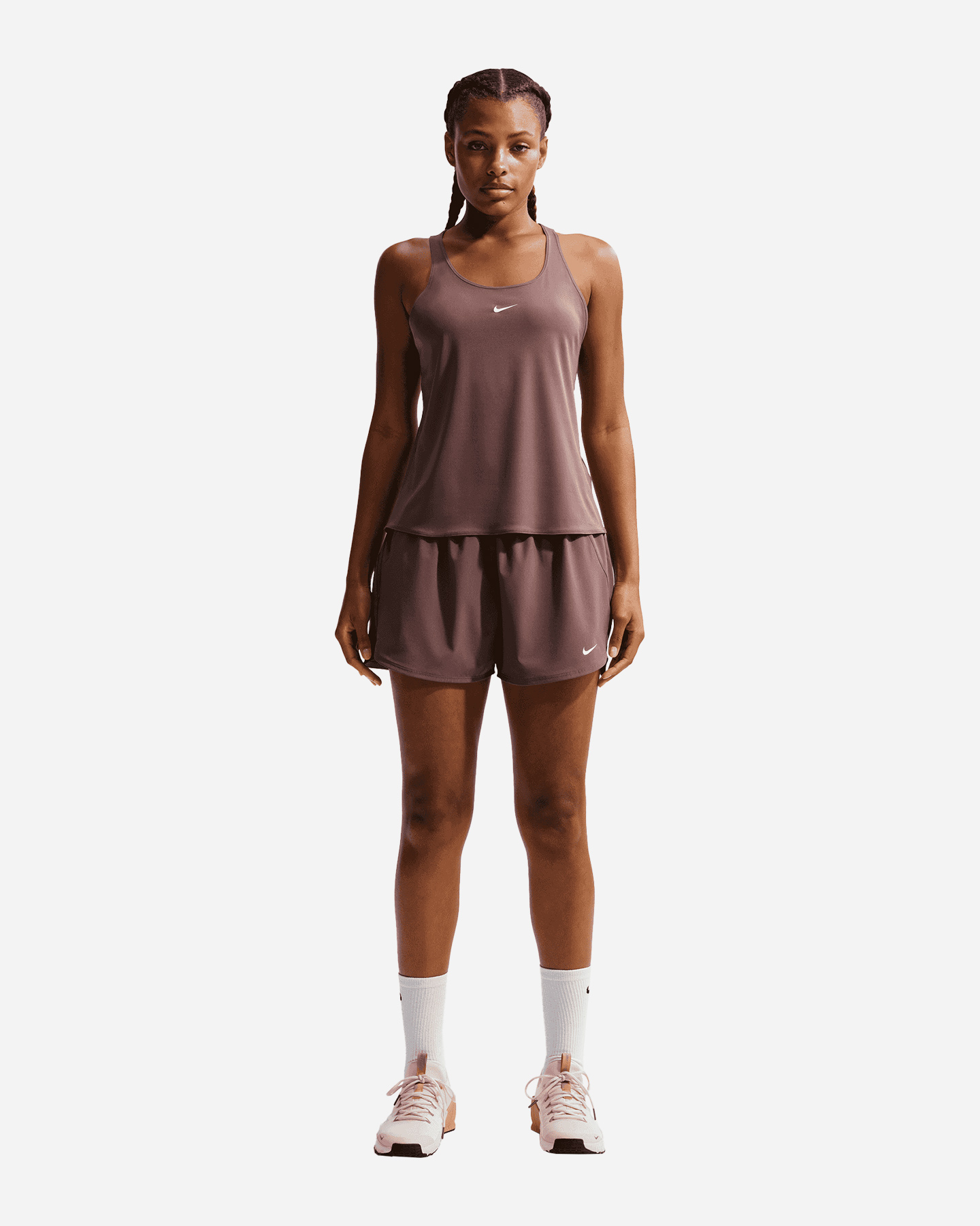 Short training NIKE PRO LOGO 3IN W - Marrone - 1 | Cisalfa Sport