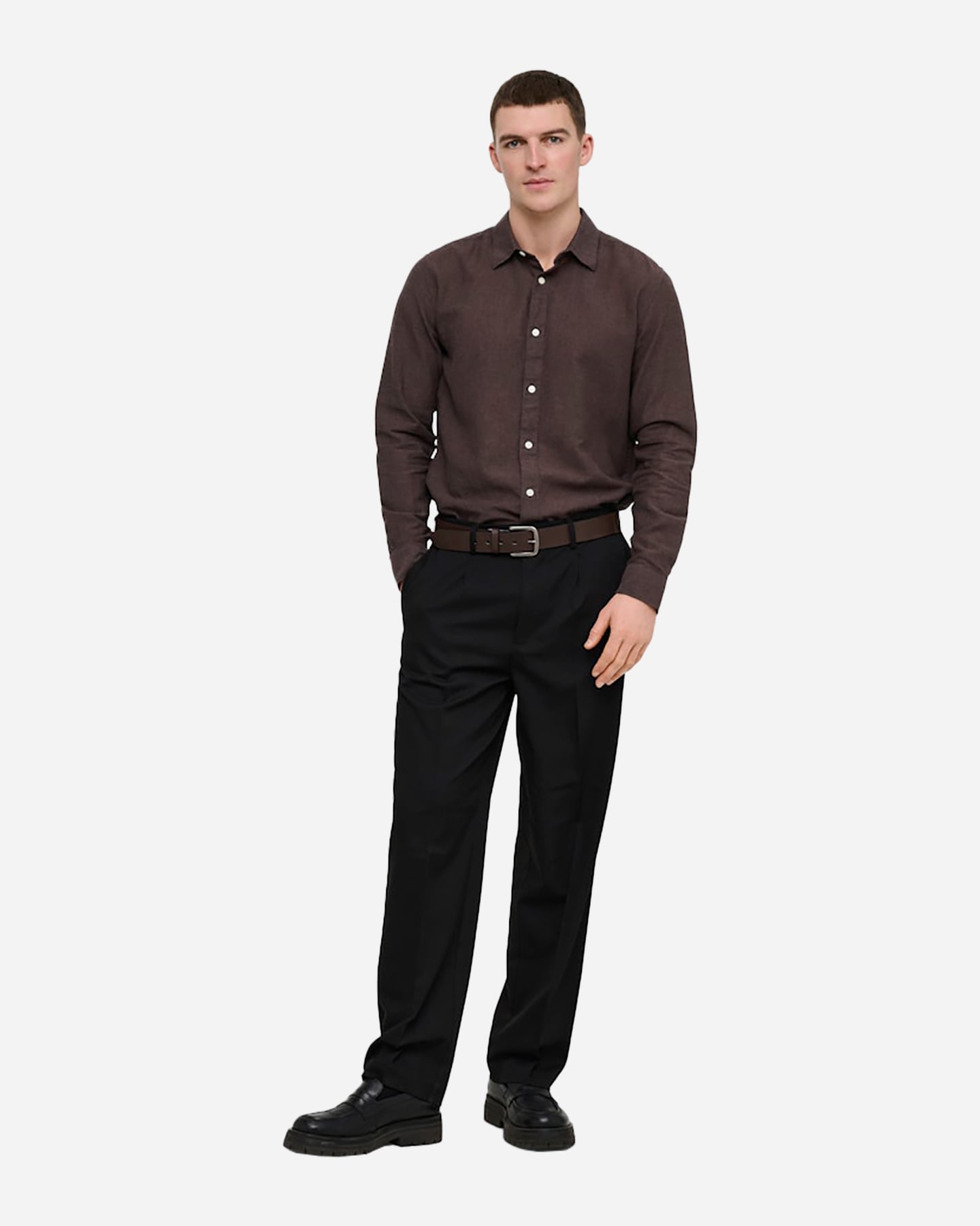 Camicia ONLY & SONS CAIDEN  M - Marrone - 2 | Cisalfa Sport