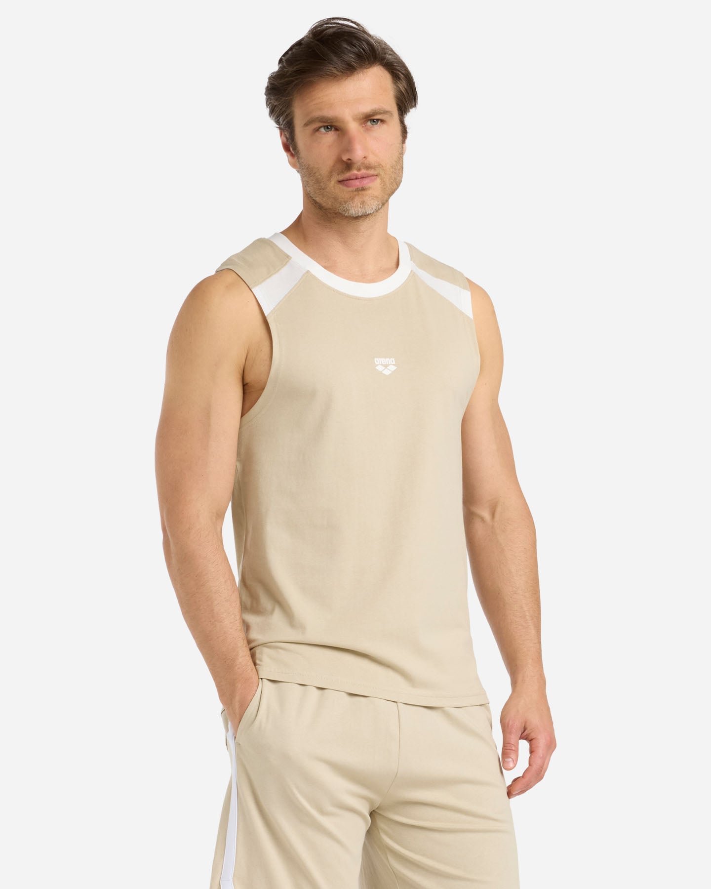 Canotta ARENA ATHLETIC PROGRESS M - Beige - 1 | Cisalfa Sport