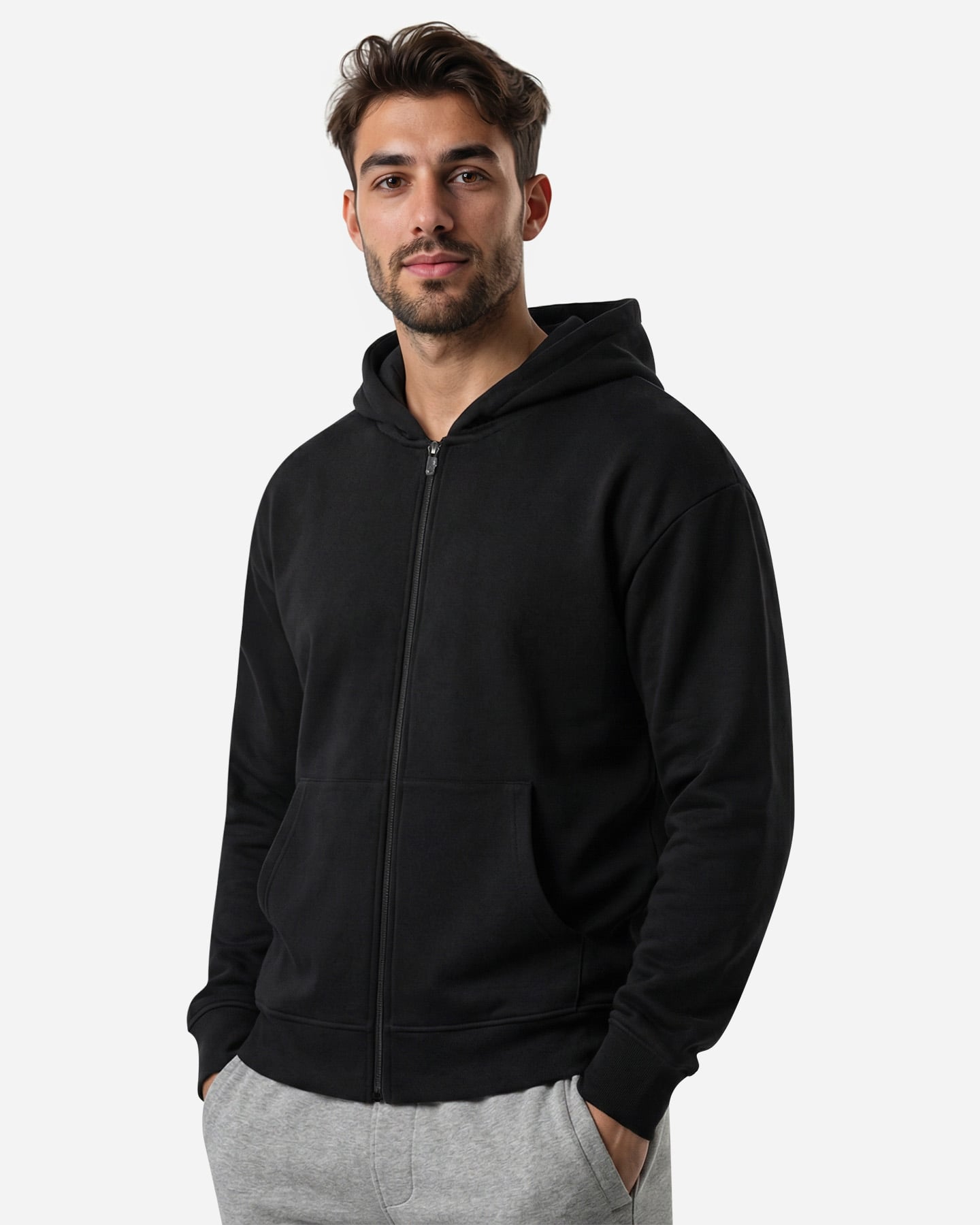 Felpa ABC BASIC ATHLETIC M - Nero - 2 | Cisalfa Sport