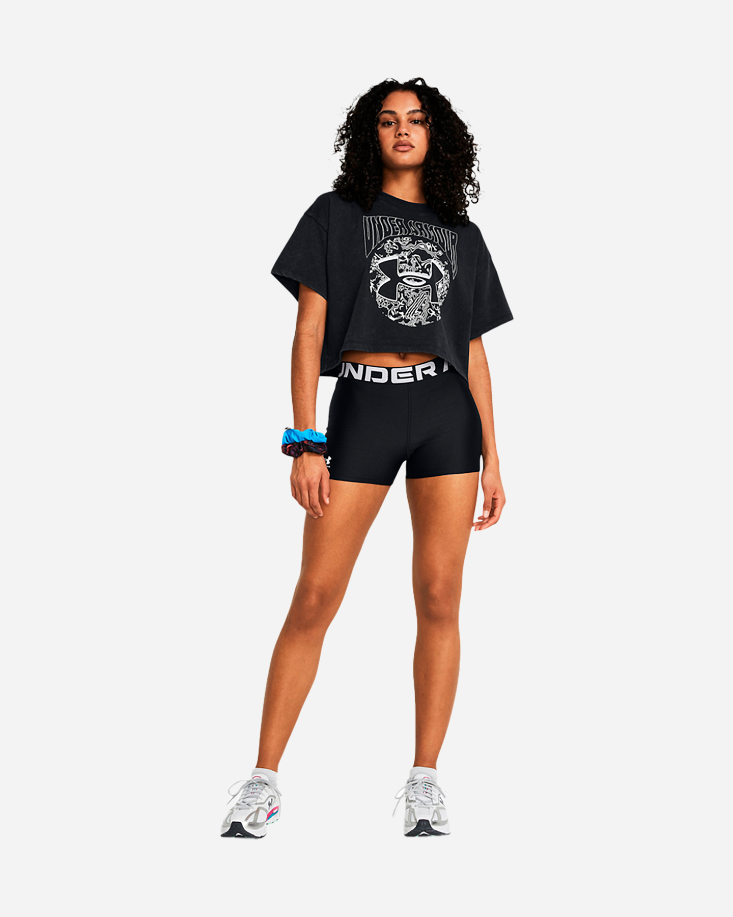 Short training UNDER ARMOUR LOGO W - Nero - 4 | Cisalfa Sport